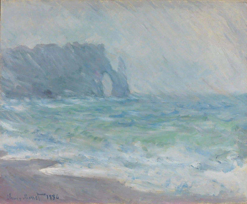Pluie à Étretat - Claude Monet