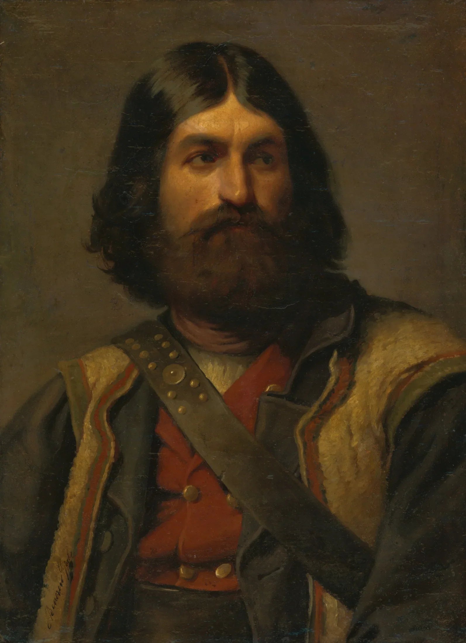 Podobizeň muža s bradou - Gyula Benczúr image 1 reproduction artisanale de tableau