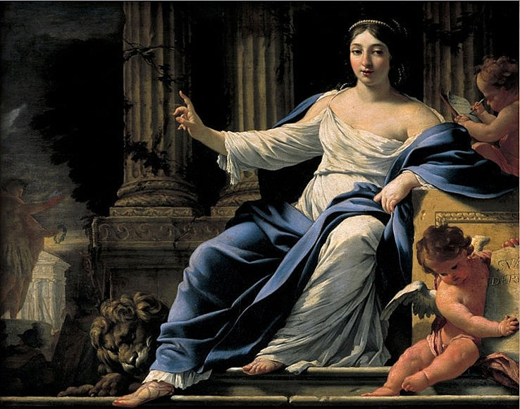 Polymnie, muse de l'éloquence - Simon Vouet image 1 reproduction réalisée par Alpha Reproduction