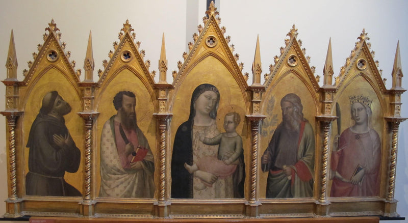 Polyptyque de la Vierge et de quatre saints - Bernardo Daddi