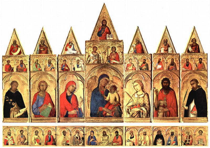 Polyptyque de Sainte Catherine d'Alexandrie - Simone Martini