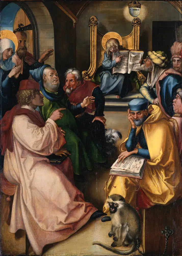 Polyptyque des Sept Douleurs : Le Christ parmi les Docteurs - Albrecht Dürer