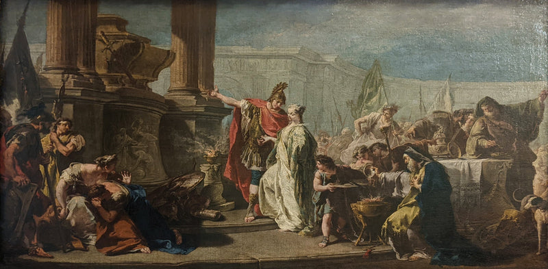 Polyxène devant le tombeau d'Achille - Giovanni Battista Pittoni