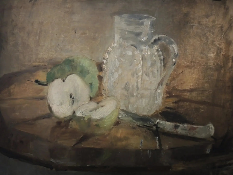 Pomme coupée et pichet - Berthe Morisot