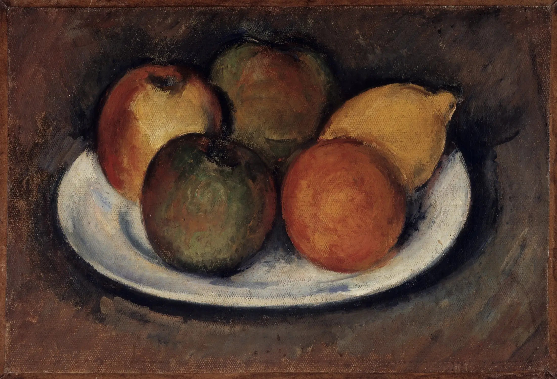 Pommes, orange et citron - Paul Cézanne image 1 reproduction artisanale de tableau