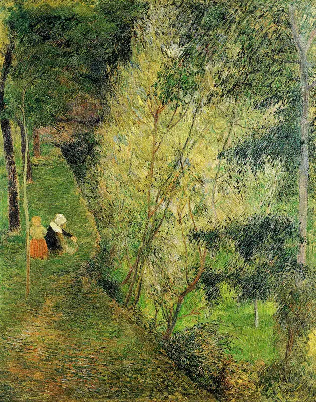 Pont-Avennoise et enfant dans un sous-bois - Paul Gauguin