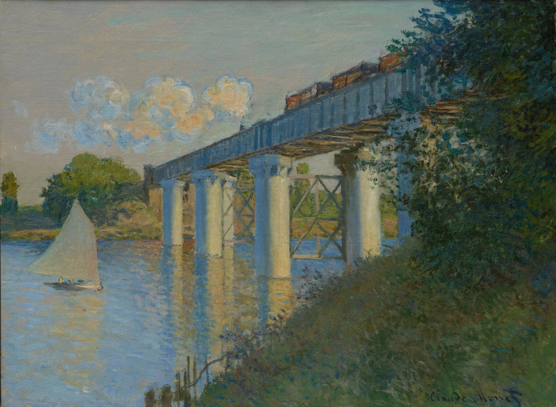 Le Pont du chemin de fer à Argenteuil W318 – Claude Monet