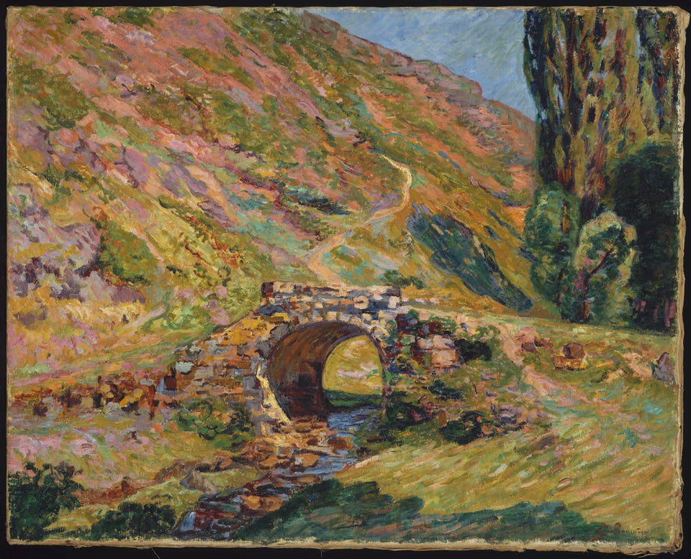 Pont dans les montagnes - Armand Guillaumin image 1 reproduction artisanale de tableau