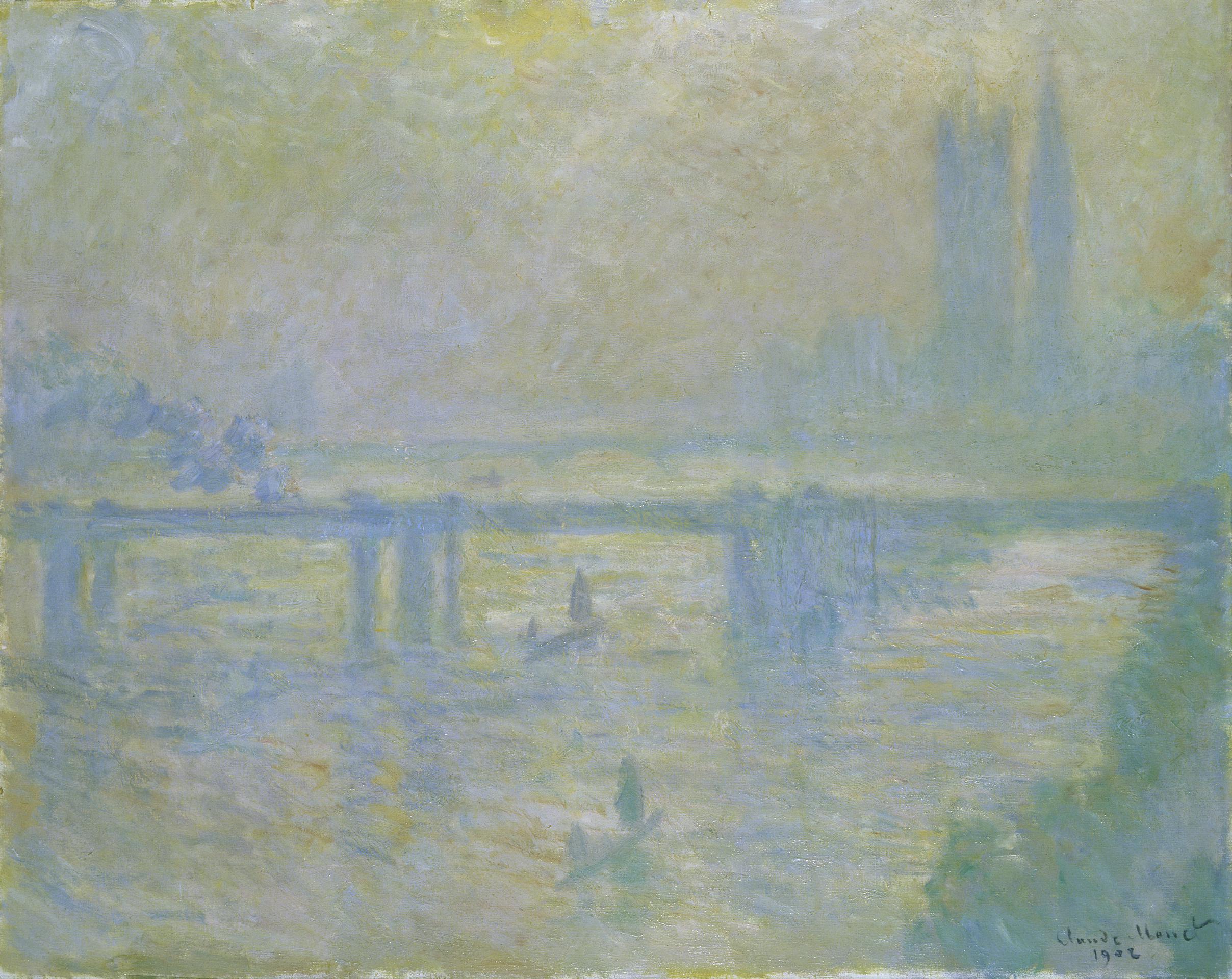 Reproduction du tableau « Pont de Charing - Claude Monet » par Alpha Reproduction en peinture à l’huile