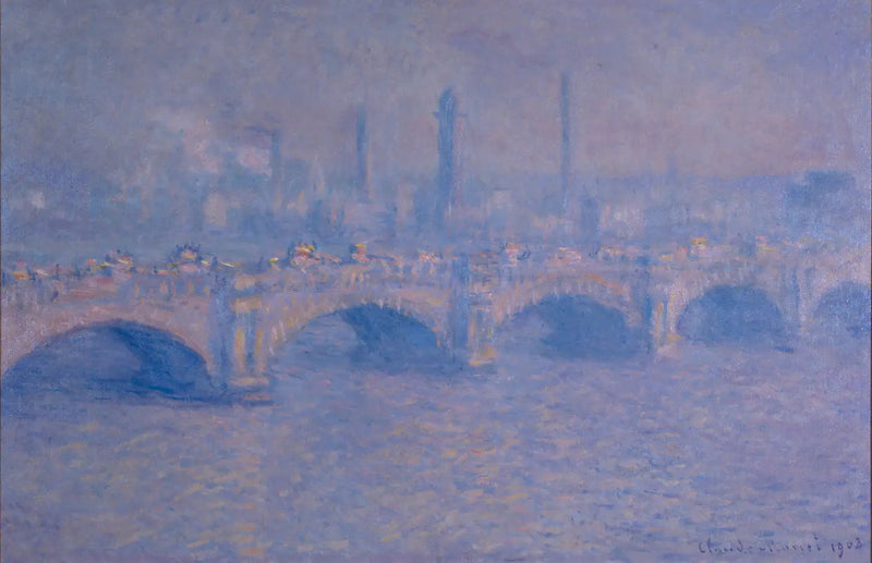 Pont de Waterloo, effet de soleil - Claude Monet
