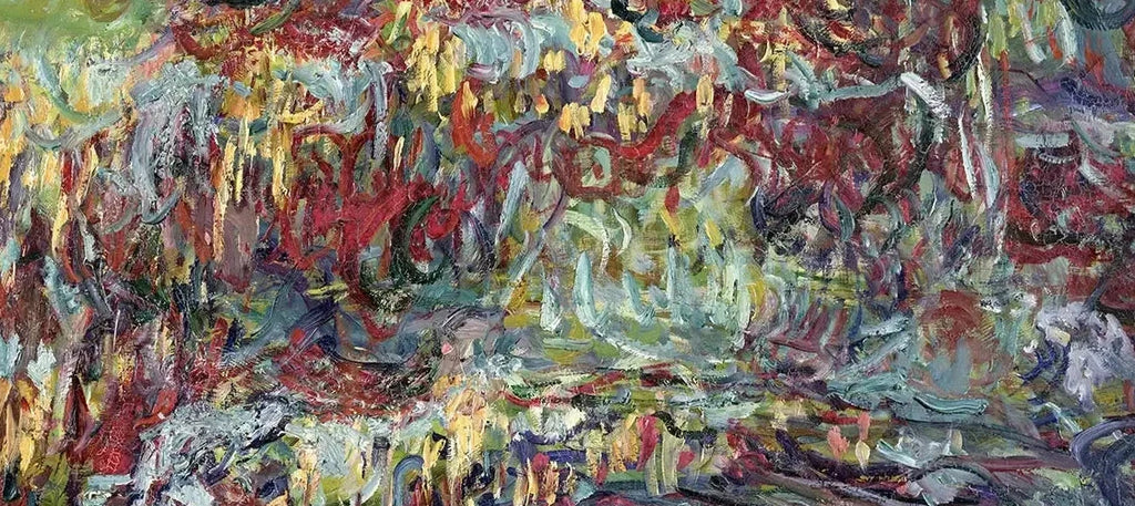 Détail de l’arche sombre et des fleurs verticales du Pont japonais Marmottan 5106