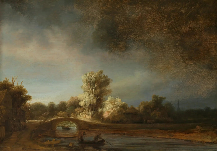 Paysage avec un pont de pierre – Rembrandt
