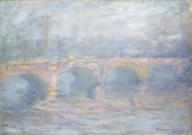 Le Pont de Waterloo, effet rose W1583 – Claude Monet