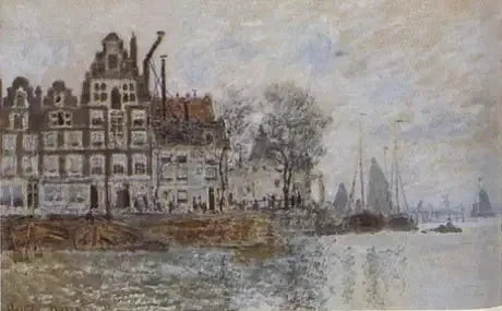 Le Port d’Amsterdam, vers 1873 – Claude Monet