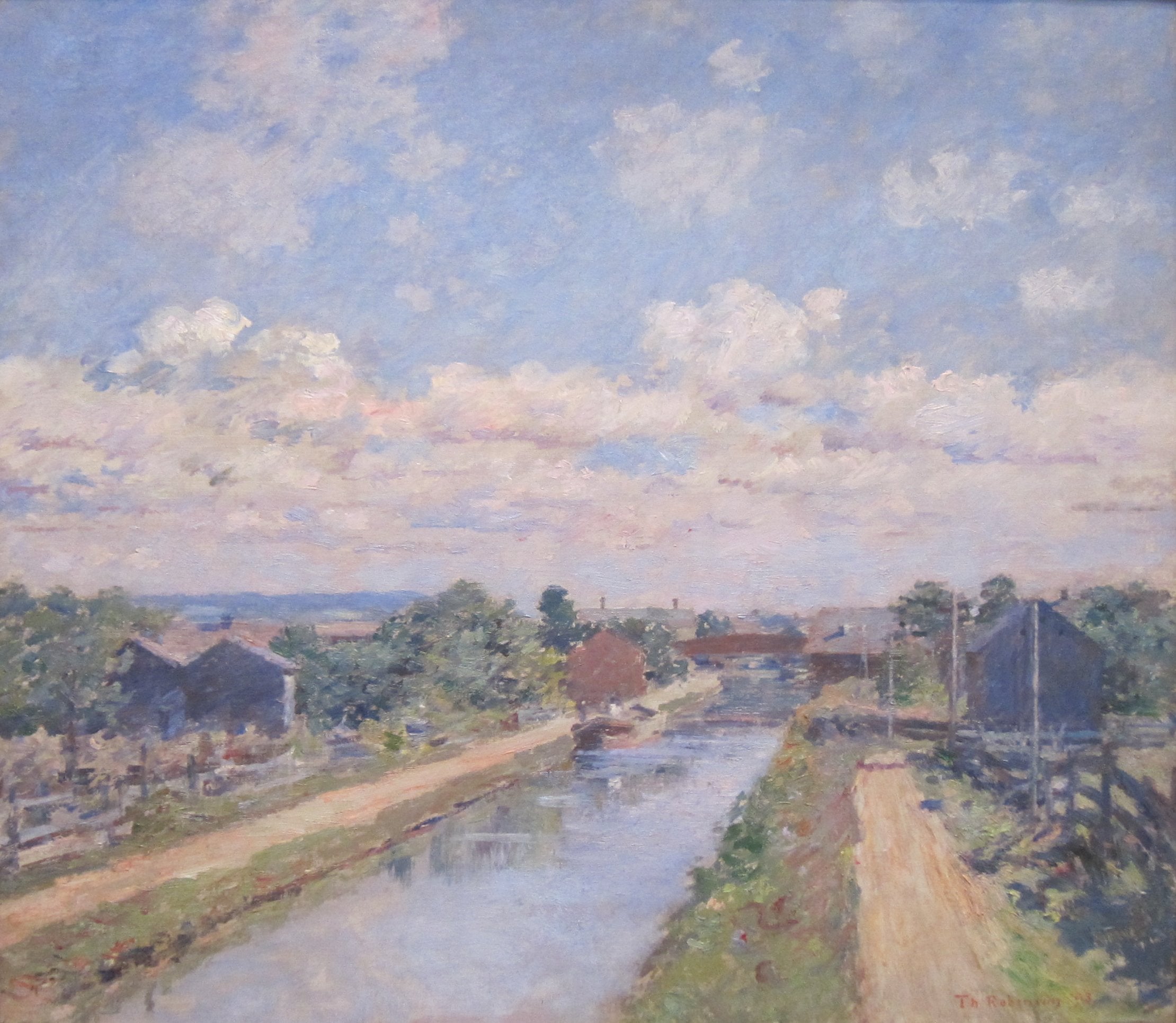 Port Ben, canal du Delaware et de l'Hudson - Theodore Robinson
