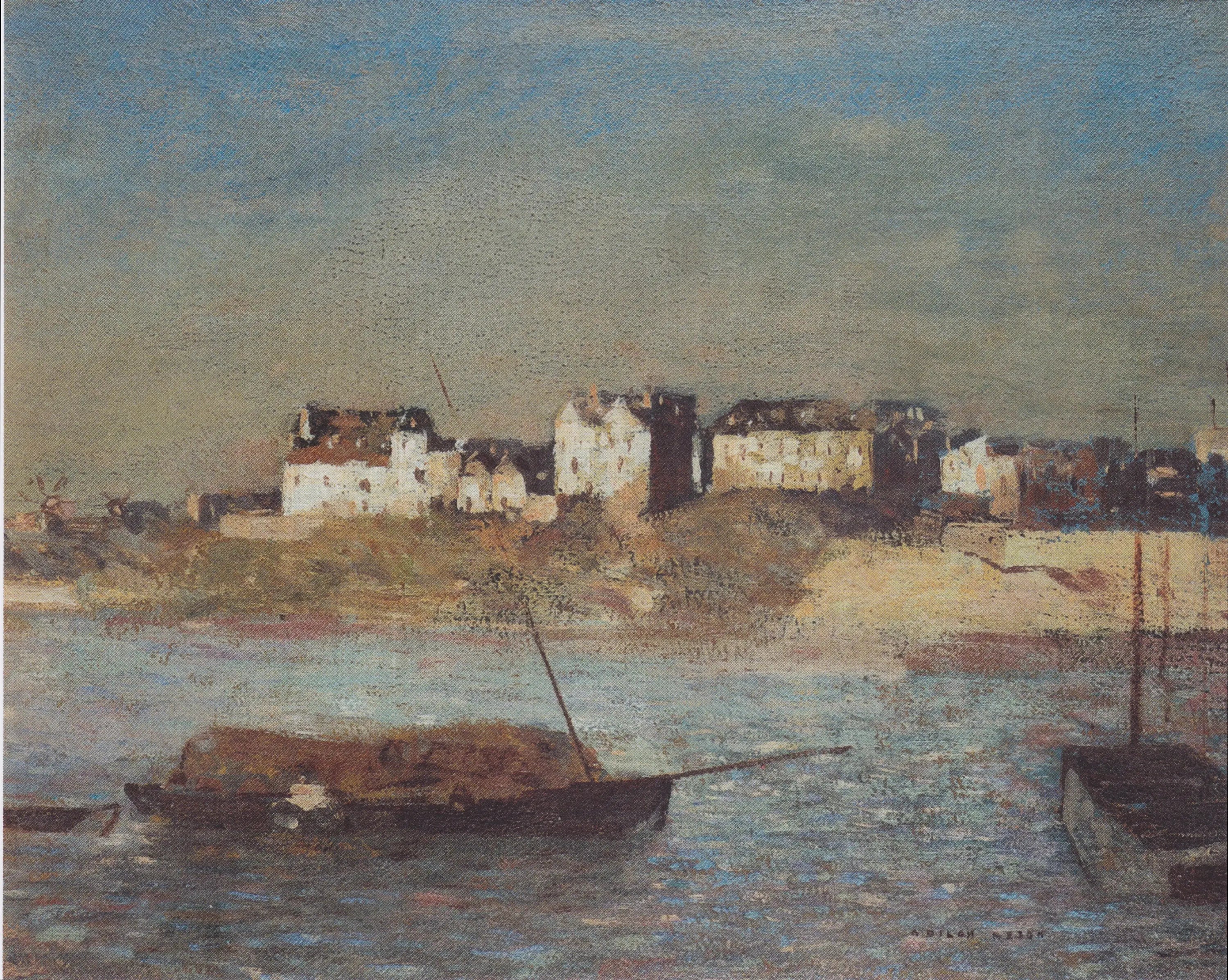 Port-Breton - Odilon Redon image 1 copie peinte à la main à l’huile