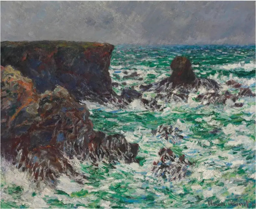 Reproduction du tableau « Port-Coton, Le Lion - Claude Monet » par Alpha Reproduction en peinture à l’huile
