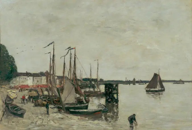 port d'Anvers - Eugène Boudin