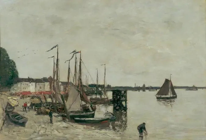 port d'Anvers - Eugène Boudin