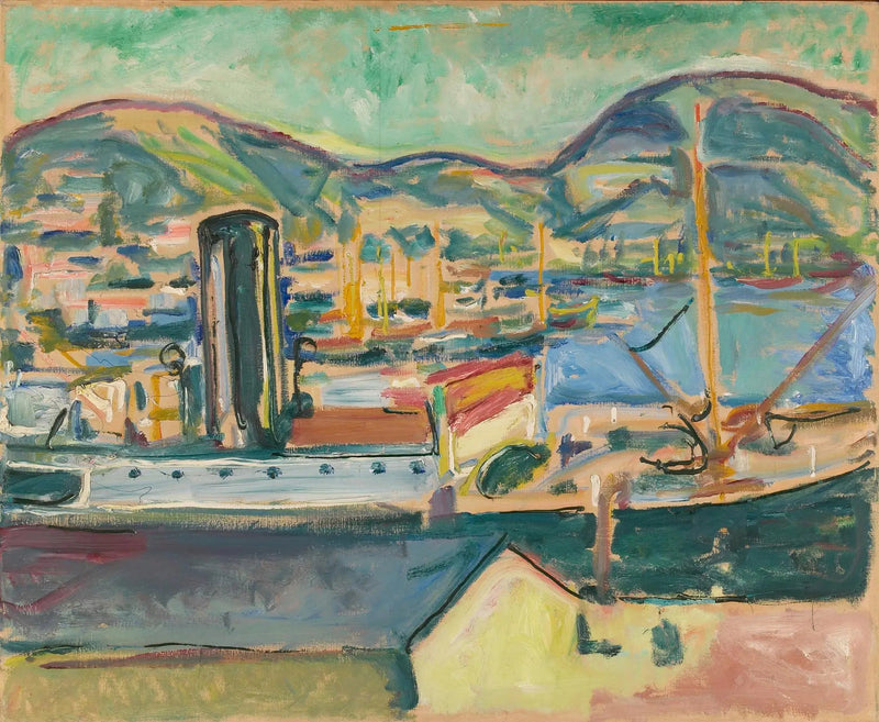 port de Bergen - Edvard Munch