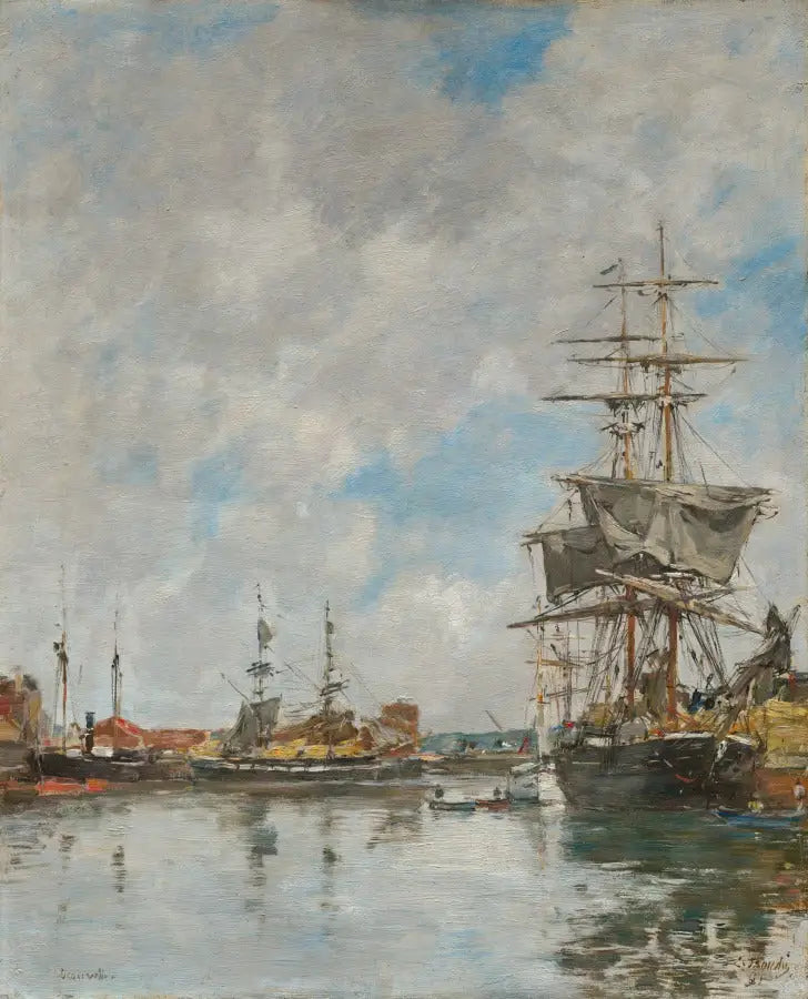 Port de Deauville - Eugène Boudin