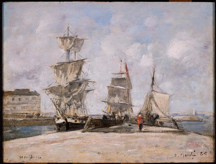 Port de Honfleur - Eugène Boudin