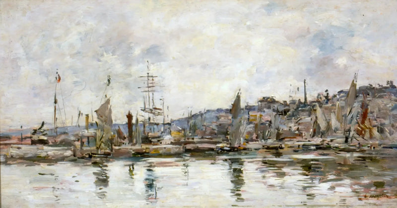 Port de Honfleur - Eugène Boudin