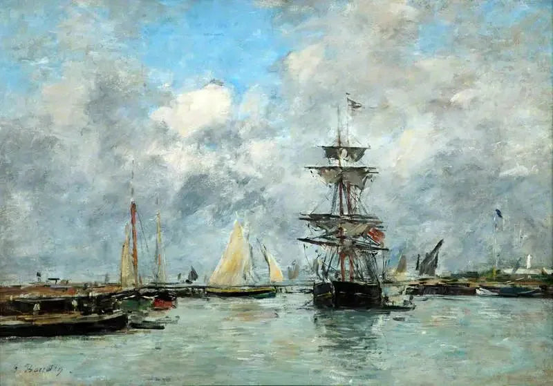 Port de Trouville - Eugène Boudin
