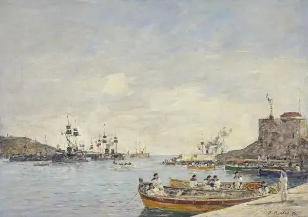 Port de Villefranche - Eugène Boudin