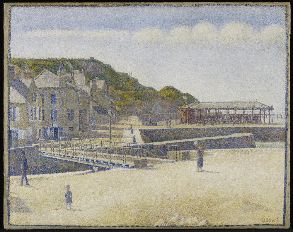 Port-en-Bessin - Georges Seurat image 1 reproduction artisanale de tableau