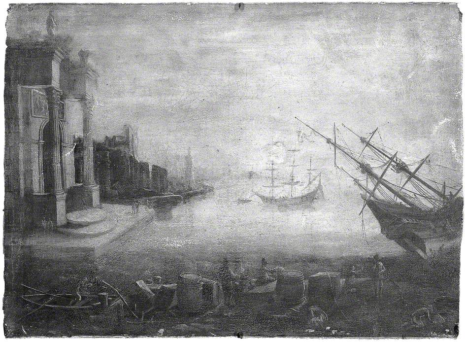 Port maritime avec bâtiments - Claude Lorrain