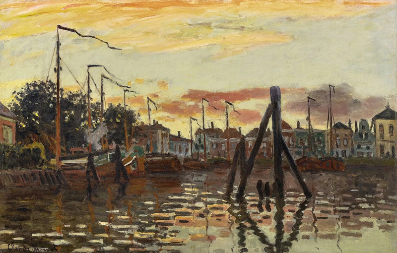 Le Port de Zaandam W188 – Claude Monet