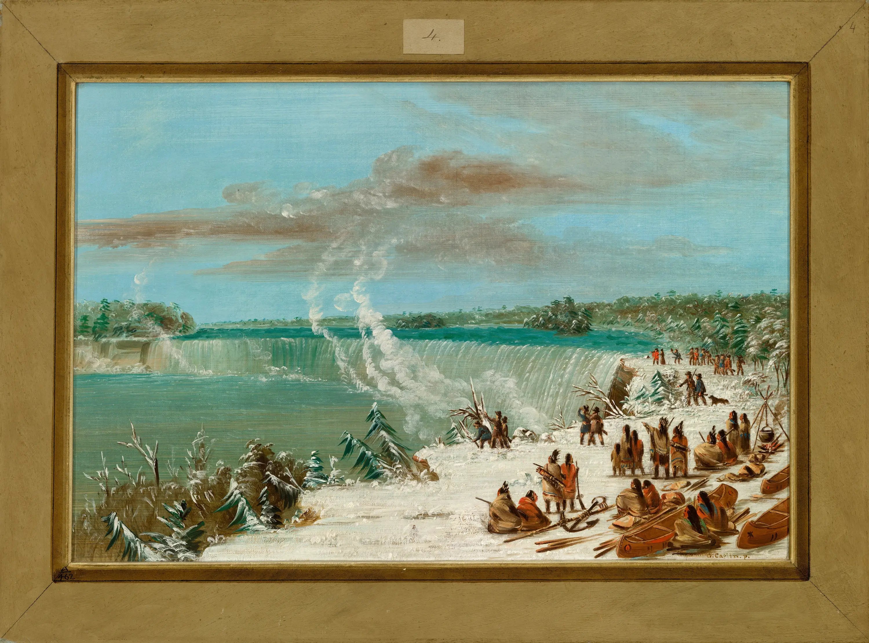 Portage autour des chutes du Niagara à Table Rock - George Catlin - Alpha Reproduction