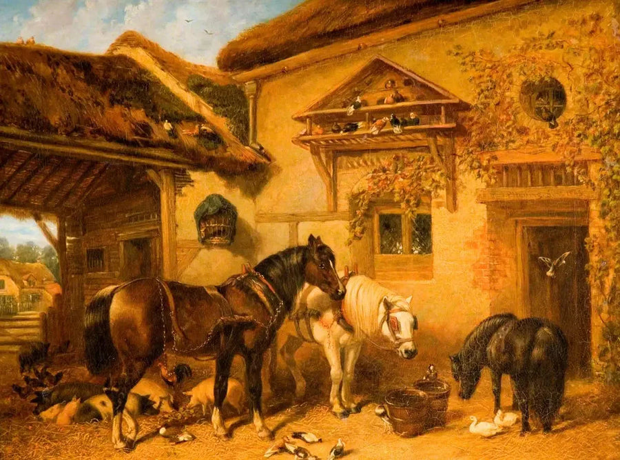 Porte du cottage et ferme - John Frederick Herring, Sr.