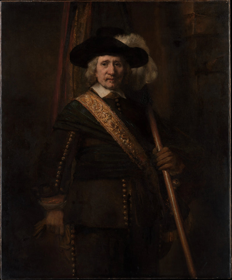 Le Porte-étendard, probablement Floris Soop – Rembrandt, 1654
