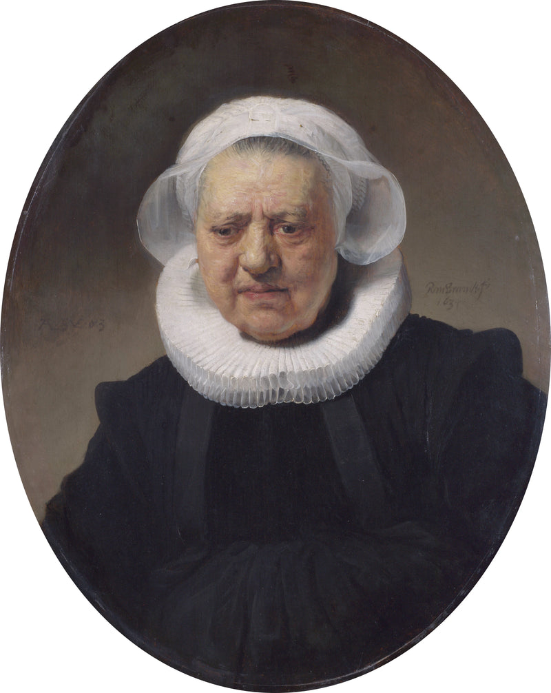 Portrait d’Aechje Claesdr., âgée de 83 ans – Rembrandt, 1634