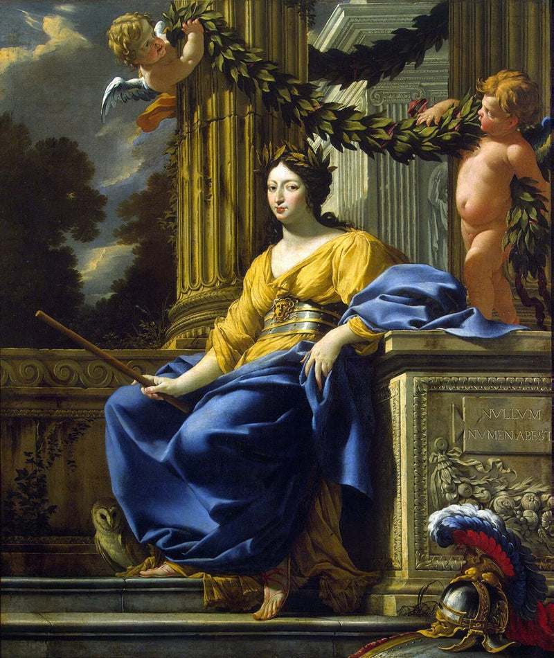 Portrait allégorique d'Anne d'Autriche en Minerve - Simon Vouet