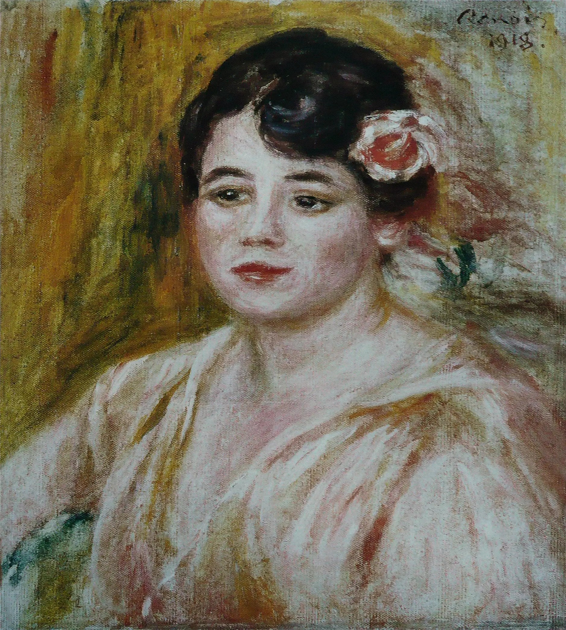 Portrait d'Adèle Besson - Pierre-Auguste Renoir image 1 tableau peint à l’huile sur toile
