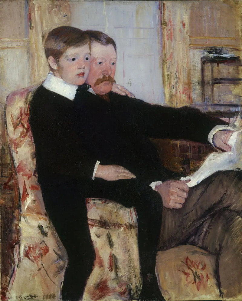 Portrait d'Alexander J. Cassatt et de son fils, Robert Kelso Cassatt - Mary Cassatt