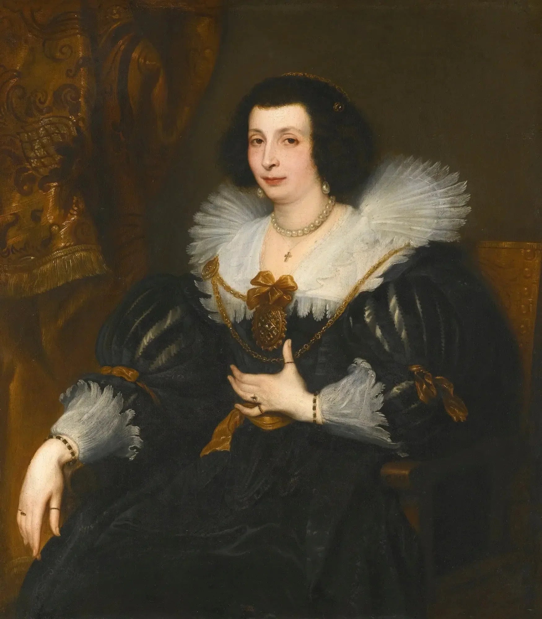Portrait d'Anna Maria de Çamudio - Antoine van Dyck image 1 reproduction de peinture à l’huile