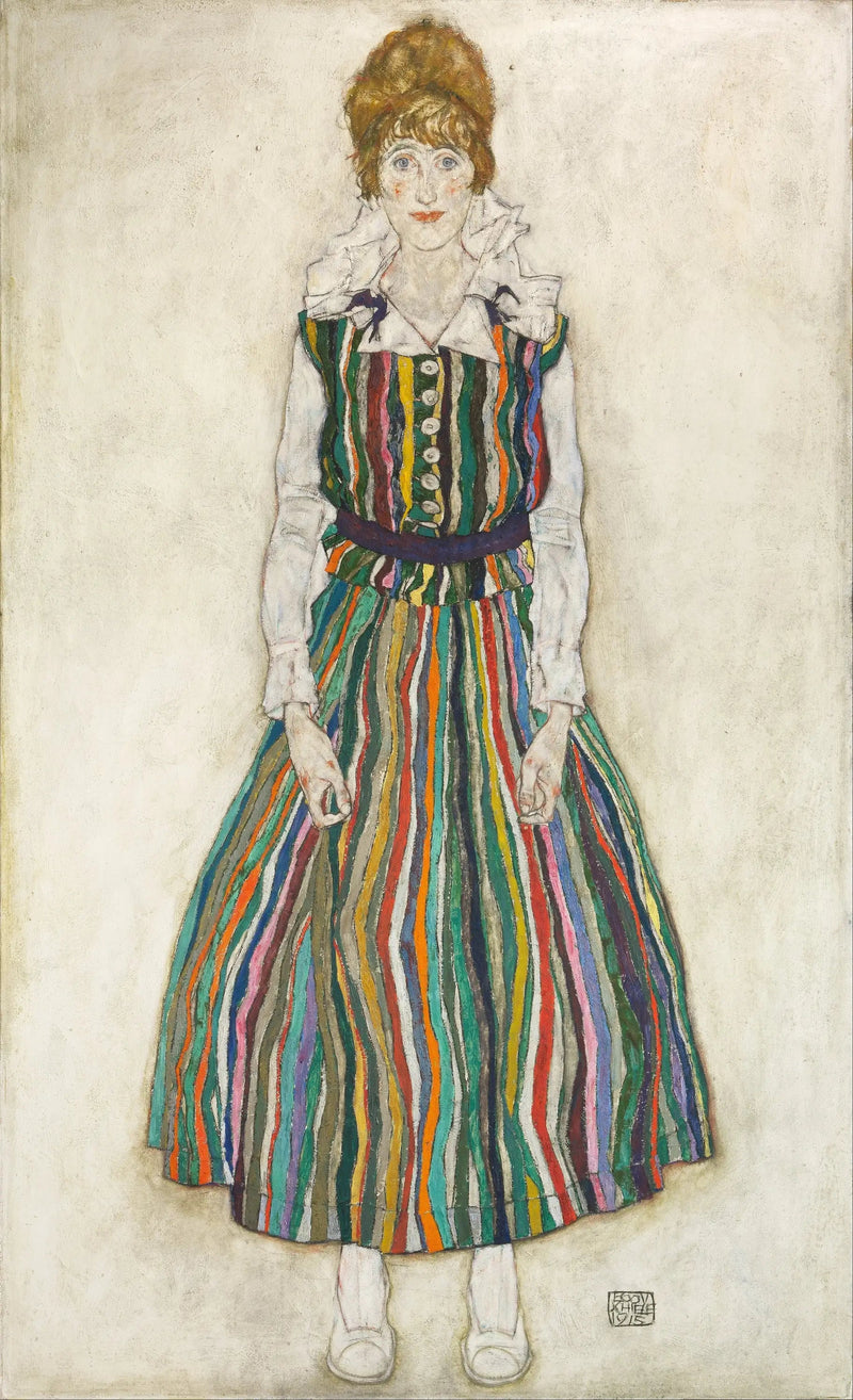 Portrait d'Edith (l'épouse de l'artiste) - Egon Schiele