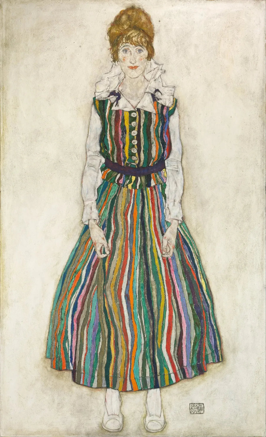 Portrait d'Edith (l'épouse de l'artiste) - Egon Schiele