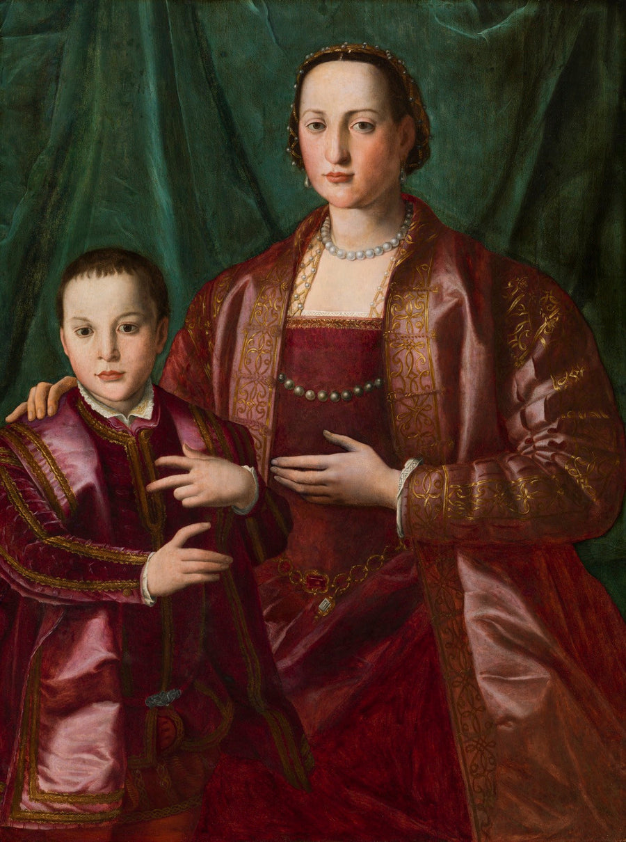 Portrait d'Éléonore de Tolède et de son fils, Francesco de'Medici - Bronzino