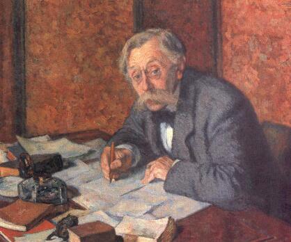 Portrait d'Émile Verhaeren - Théo van Rysselberghe