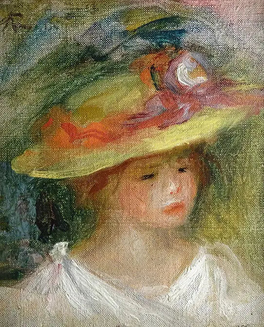 Portrait d'enfant avec chapeau - Pierre-Auguste Renoir