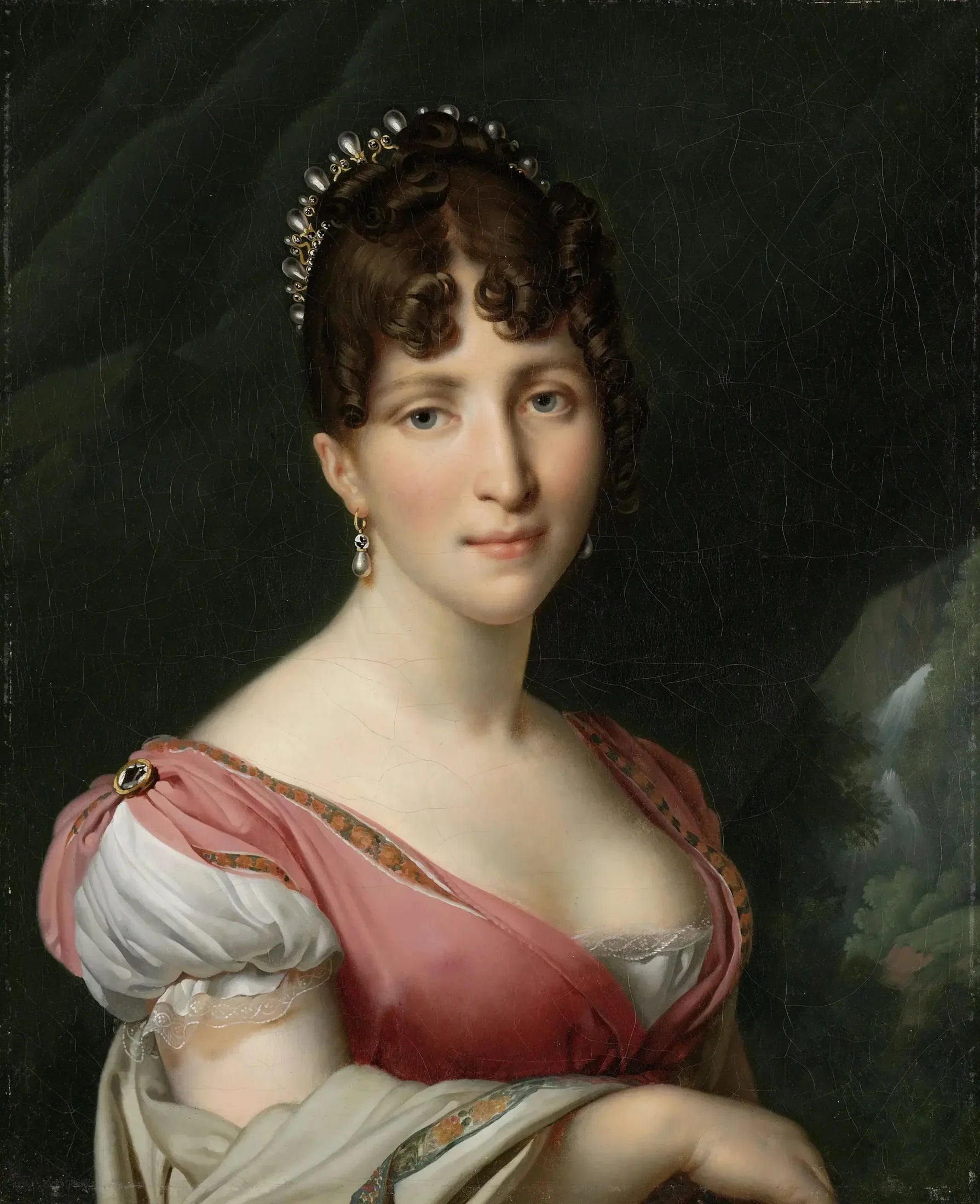 Portrait d'Hortense de Beauharnais, reine de Hollande - Anne-Louis Girodet image 1 reproduction artisanale de tableau