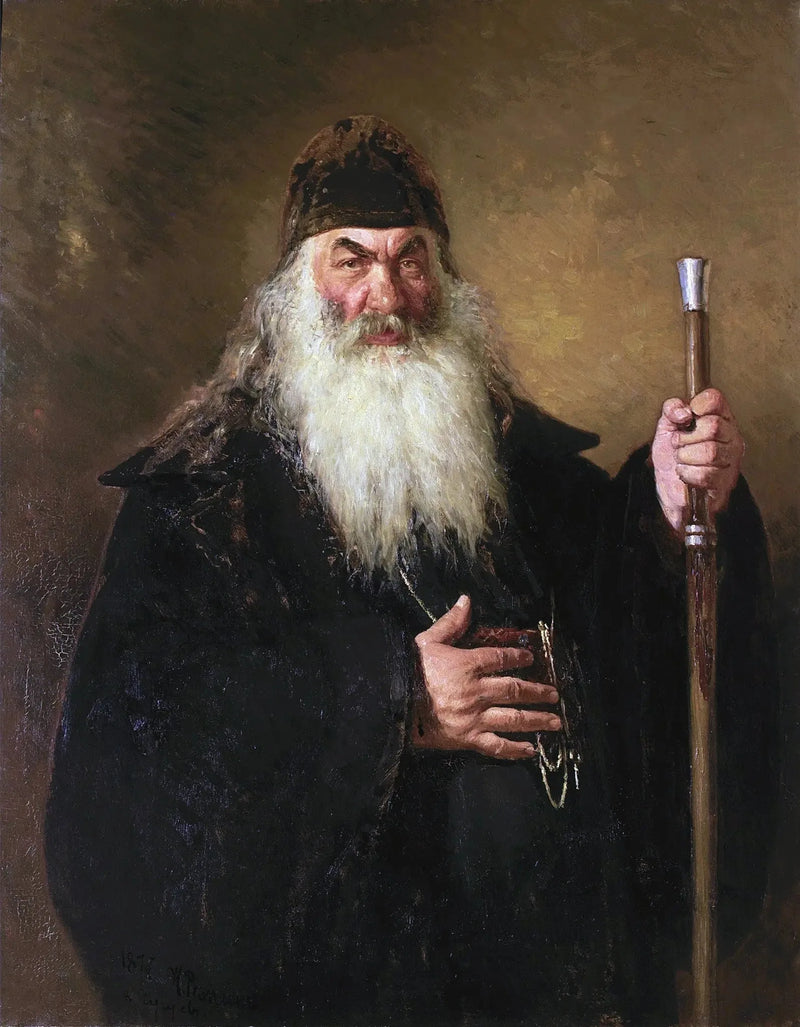 Portrait d'un archidiacre - Ilya Repin