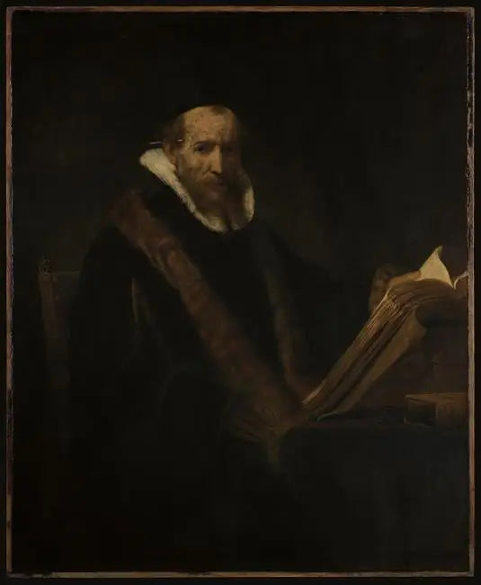 Portrait d'un érudit à son bureau (anciennement appelé Lipse) - Rembrandt