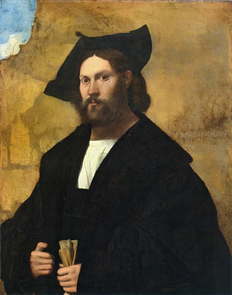 Portrait d'un gentleman en noir - Marco Basaiti
