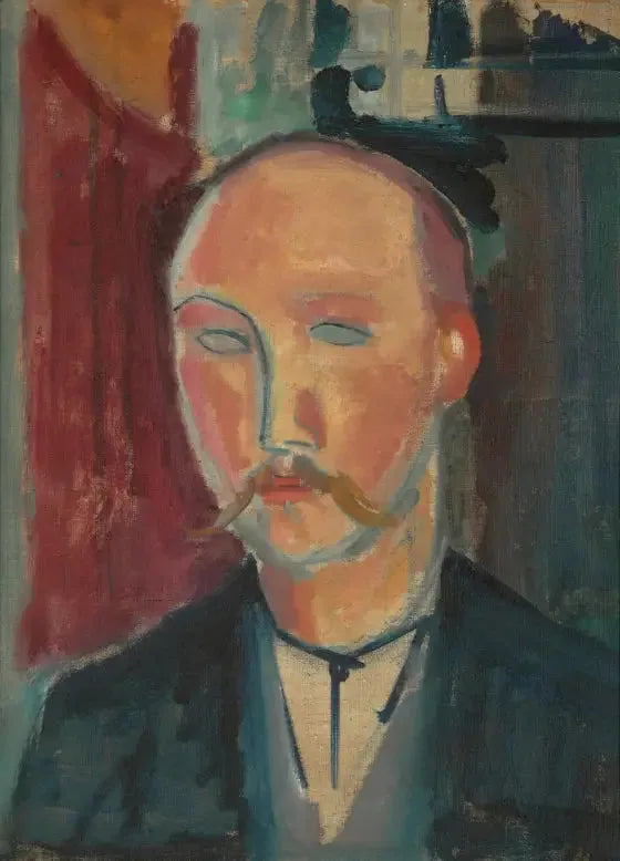 Portrait d'un homme avec moustache - Amedeo Modigliani